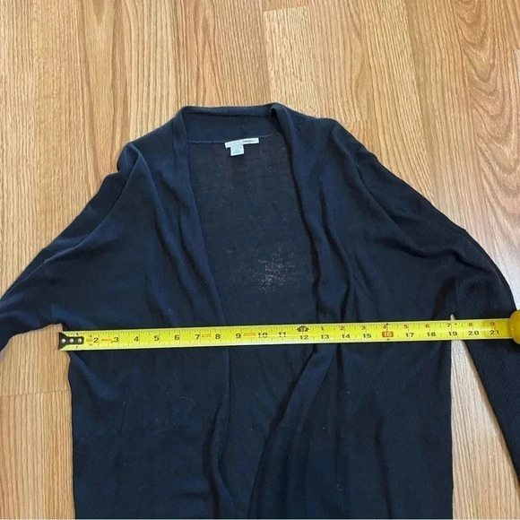 Halogen Women's Lightweight Cardigan Sweater Long Sleeve Solid Black Size XS - Picture 8 of 9